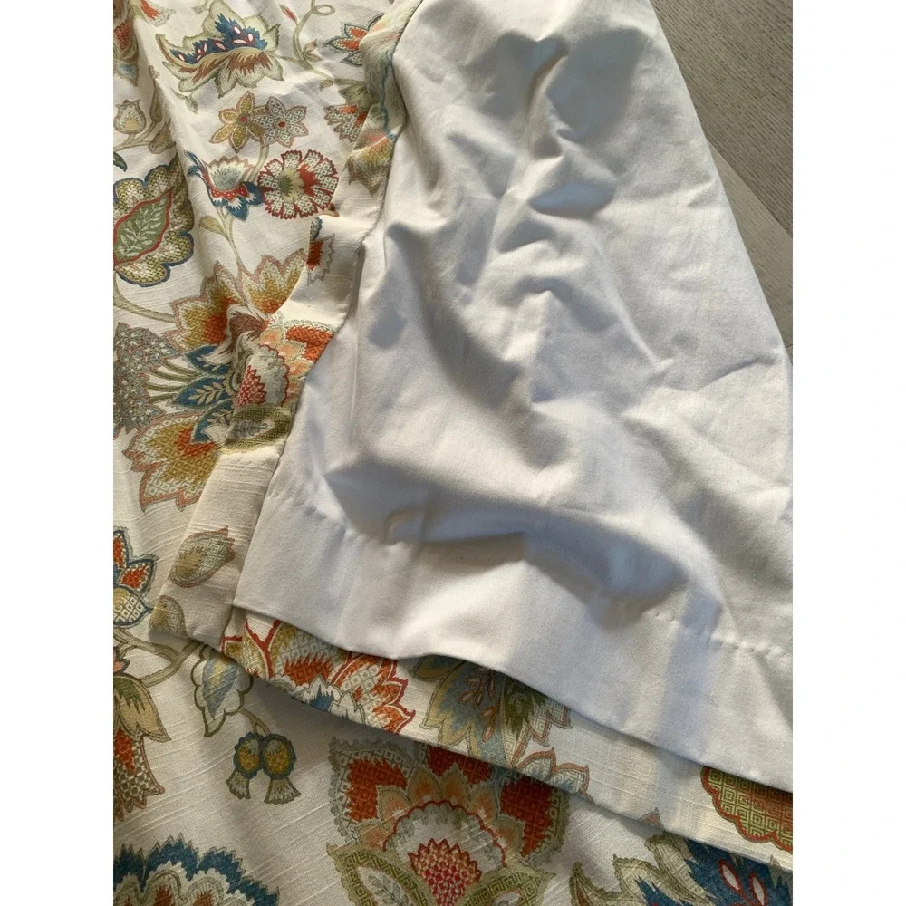 2 panels Floral Paisley Lined Curtain 96